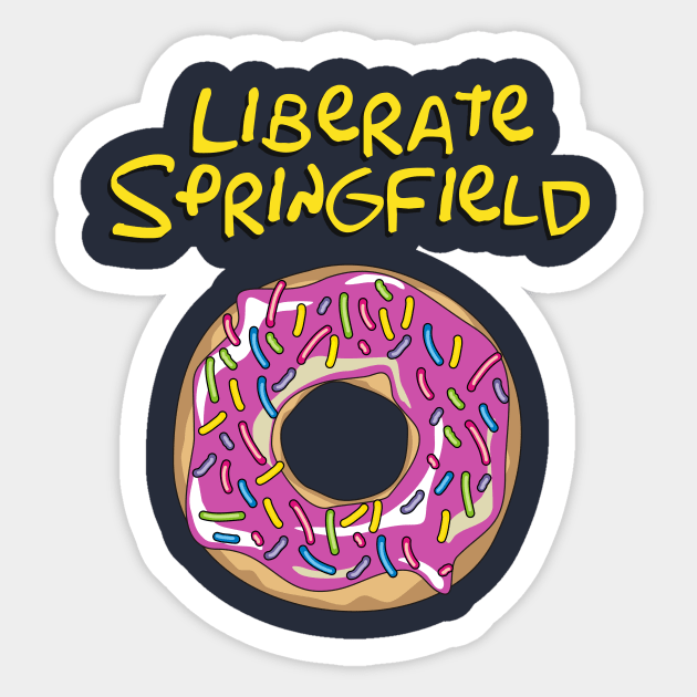 Liberate Springfield Sticker by ahgee